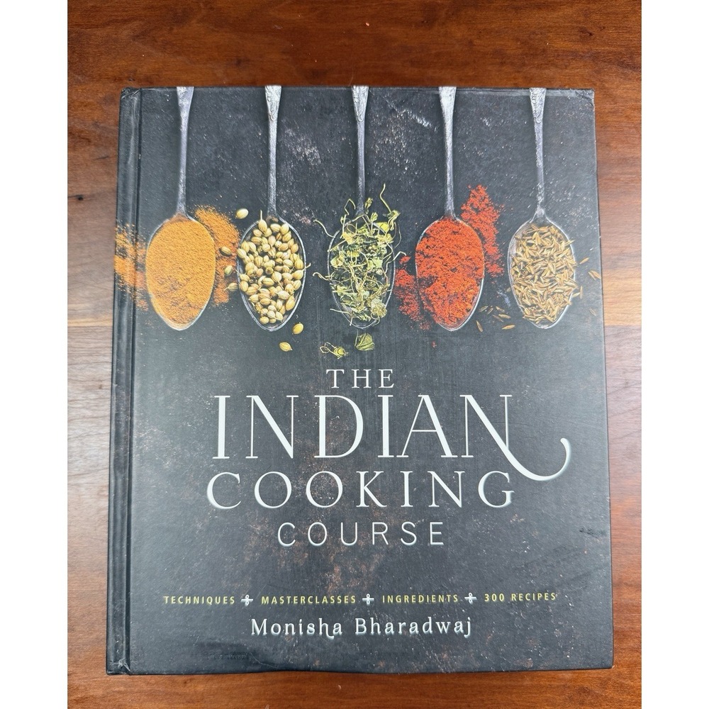Indian Cookery Course by Monisha Bharadwaj Hardback Cookbook